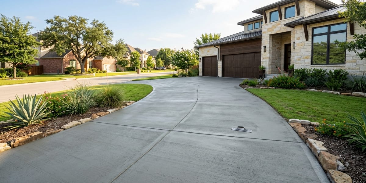 Concrete driveway installation Bell County TX — Phoenix Roofing & Construction